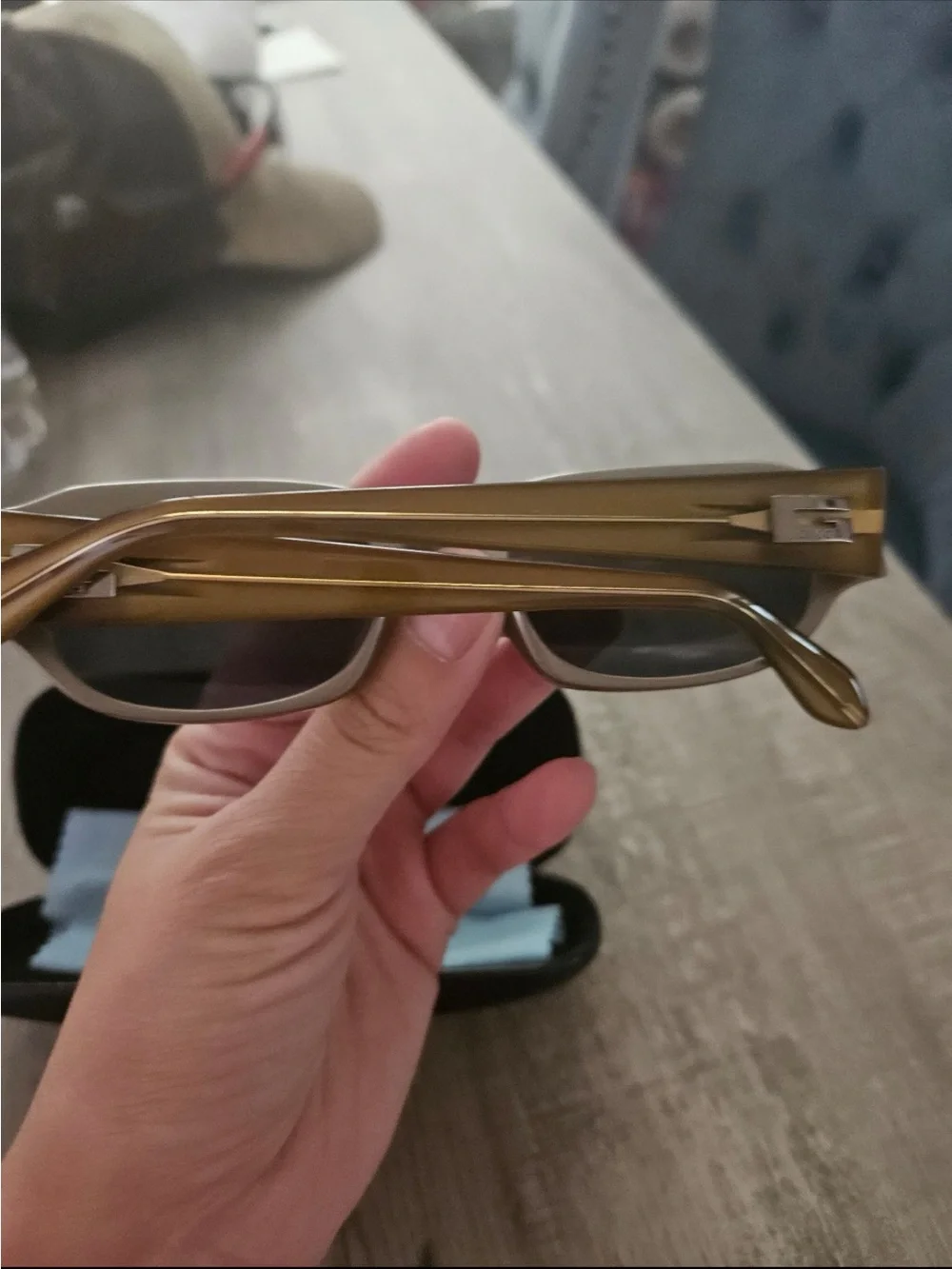Gucci Vintage Rectangular Sunglasses with Dark Lenses